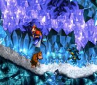 une photo d'Ã©cran de Donkey Kong Country sur Nintendo Super Nes